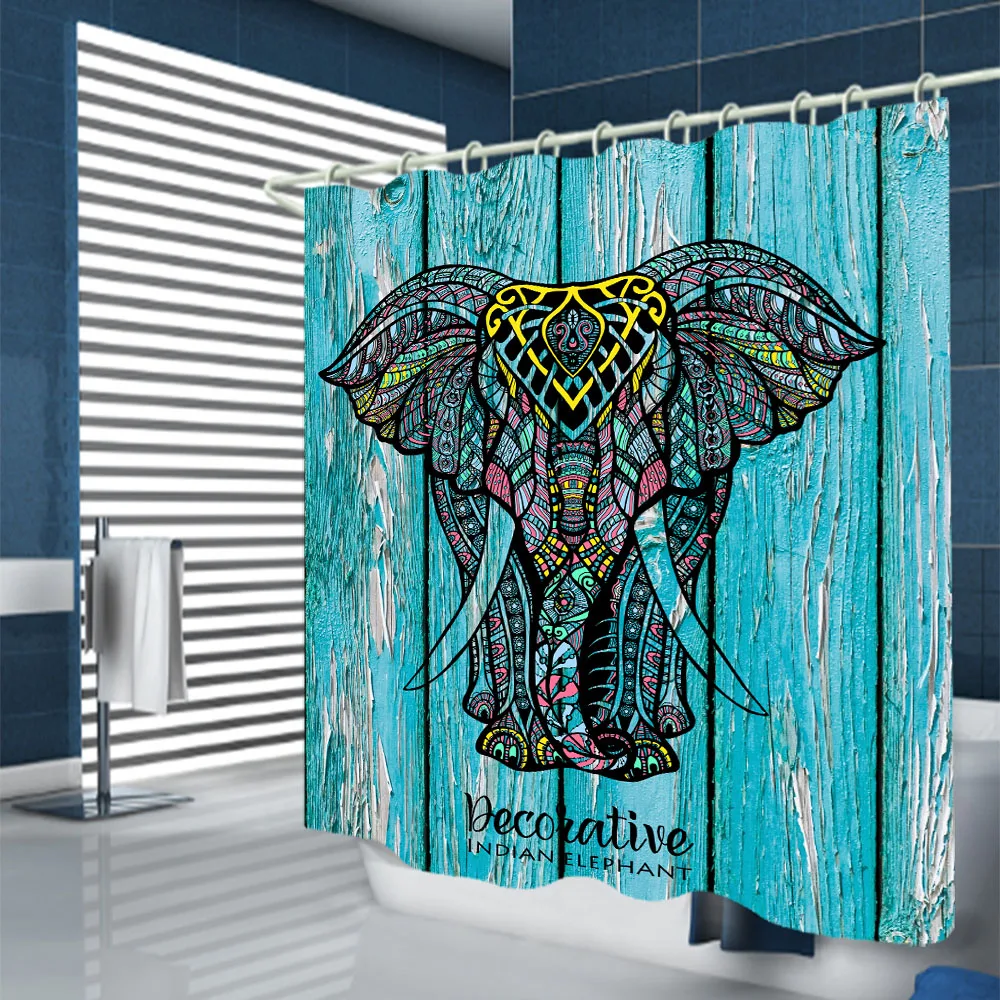 Dramblys dušo užuolaidos mandala abstrakčiai bodomic spausdinti vandeniui vonios sienelė užuolaidos vonios užuolaidų pristatymo kablys