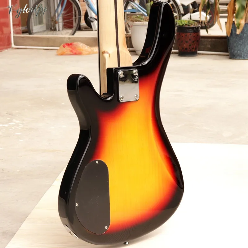 Geras 5 styginiai elektrinė bosinė gitara juodalksnio medienos kūno sunburst spalvos bass guitarra nemokamą koncertą krepšys