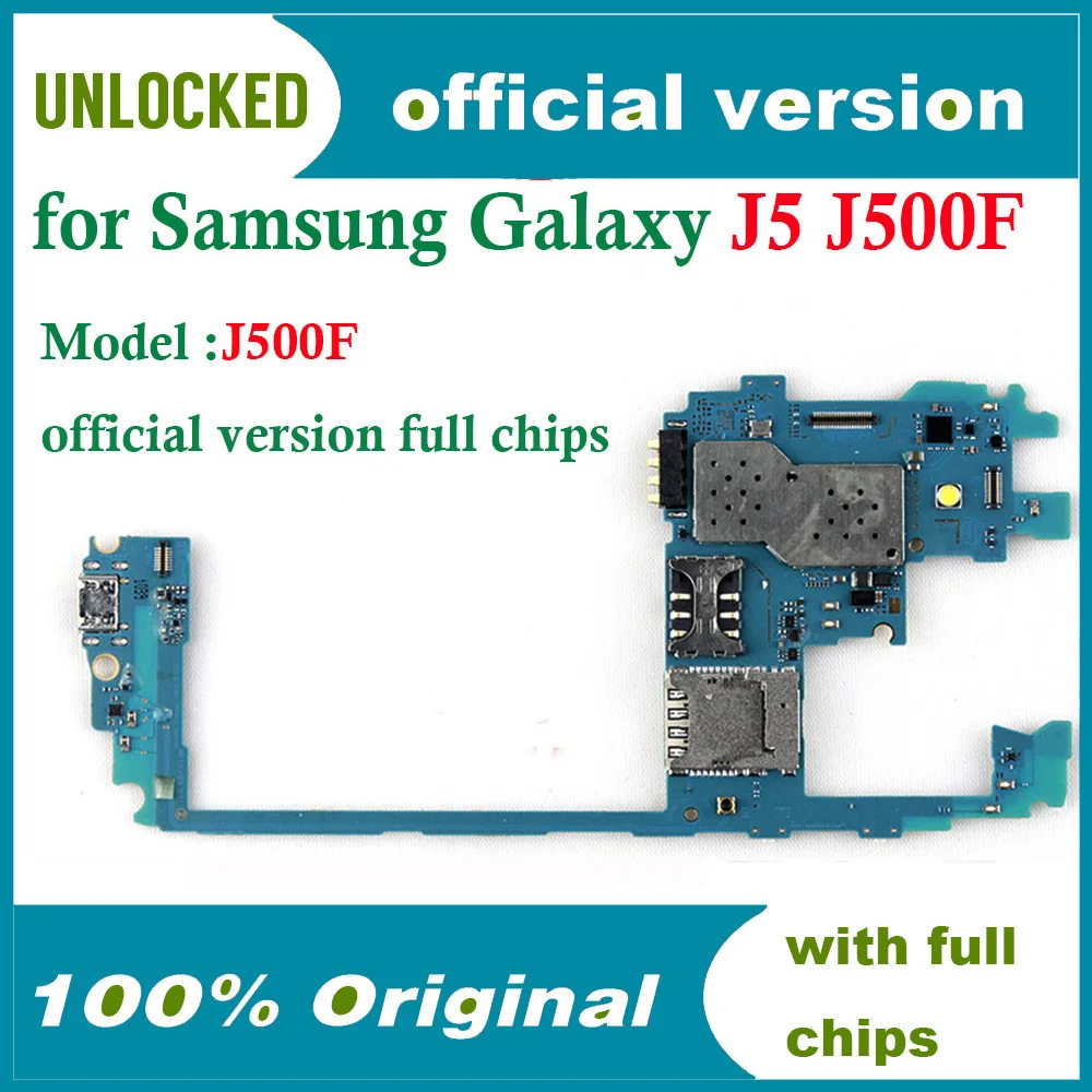 Geros darbo mainboard Samsung Galaxy J5 J500F plokštė su lustų logika valdybos mainboard Originalus J500F pakeisti valdybos