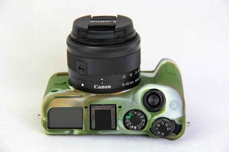 Gražus, Minkštas Fotoaparato Vaizdo Krepšys Canon EOS M6 Silikono Atveju Gumos Fotoaparato krepšys Apsaugos Įstaiga, Padengti Oda