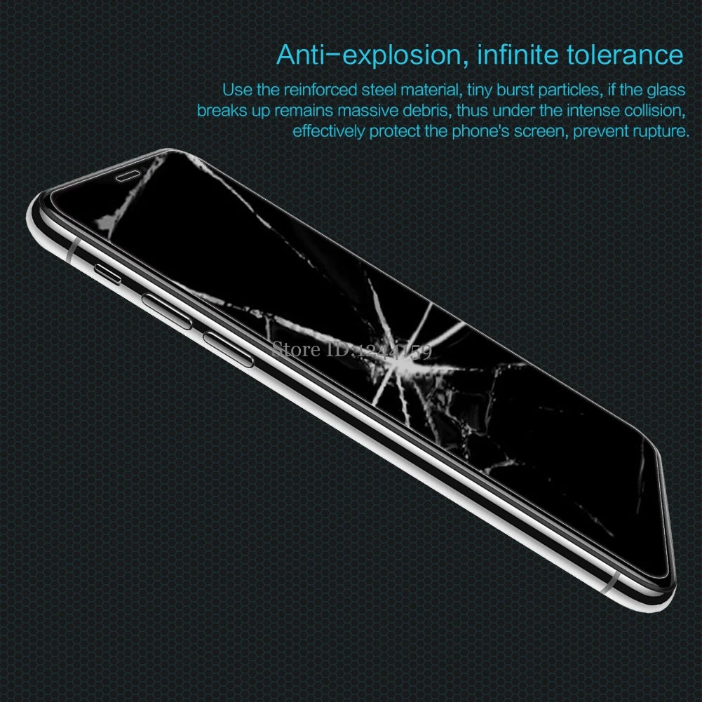 Grūdintas Stiklas Apple IPhone XS Max Screen Protector, IPhone XR X NILLKIN Nuostabi H Nanometrų Anti-sprogo Apsauginės Plėvelės