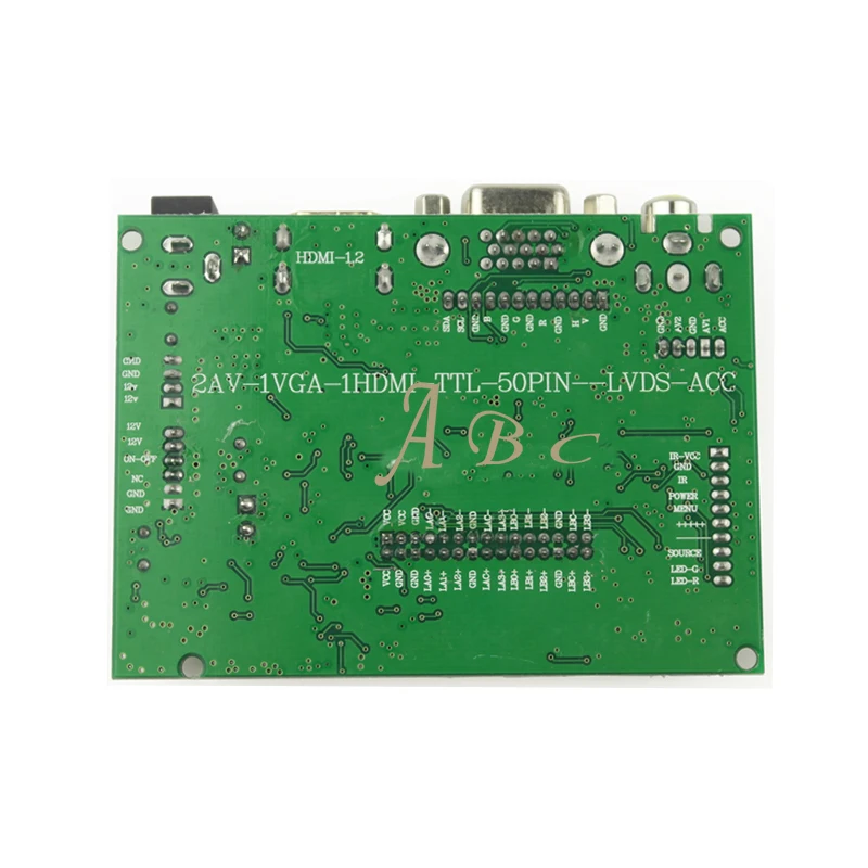 HDMI VGA 2AV Valdiklio plokštės+Apšvietimas Inverter+30Pins Lvds Laido LTN154AT07 1280x800 1ch 6 bitų LCD Ekranas
