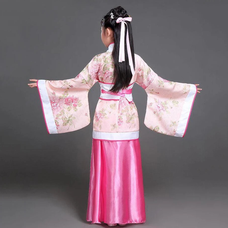 Hanfu Vaikų 2020 M. Kinijos Kostiumas Vaikams, Gėlių Mergaičių Suknelės Traditonal Etape Dėvėti Moterims Kostiumas Suaugusiųjų Pasakų Suknelė