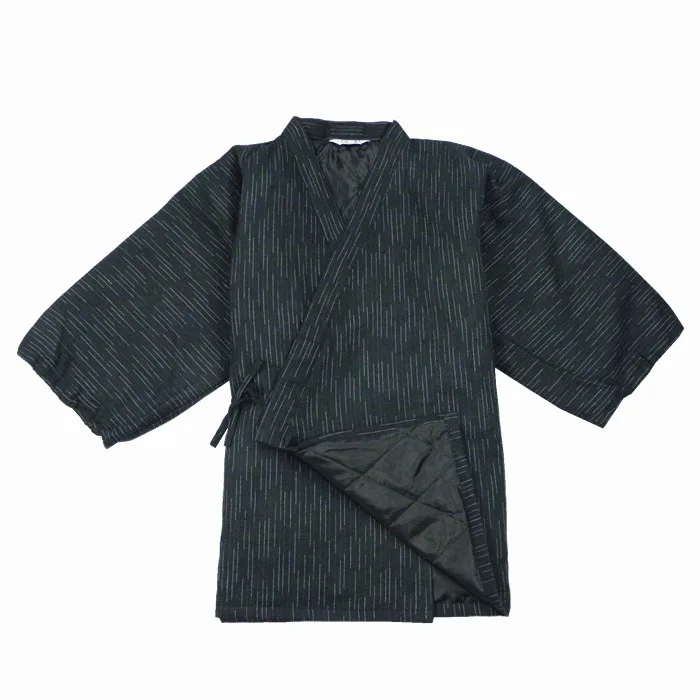 Jinbei Japonų Kimono Haori Vyrų Dygsniuotas Namų Drabužių Pusiau suvynioti Šiltai Japonija Stiliaus Medvilnės Azijos Medžiaga Yukata Pižama Rinkiniai
