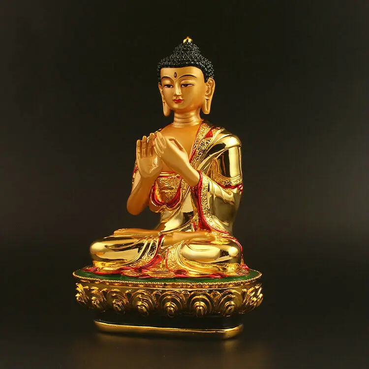 Kinijos Tibeto Budizmas Dervos Gild Sėdėti Lotoso Vairocana Shakyamuni Budos Statula