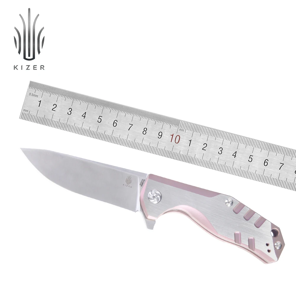 Kizer sulankstomas peiliukas edc peilis KI4461A2 Kesmec naudinga iš titano, peilis medžioklės kempingas