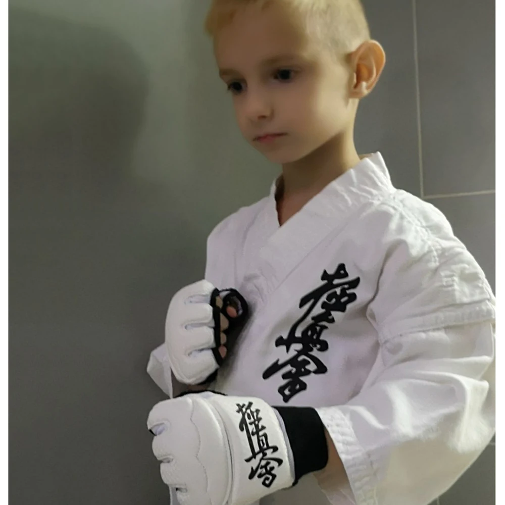 Kyokushin Ka Karate Pirštinės Aukštos Kokybės Kovos Vertus Raštas Balta Kovos Menų, Karatė Mokymas Raštas Įranga