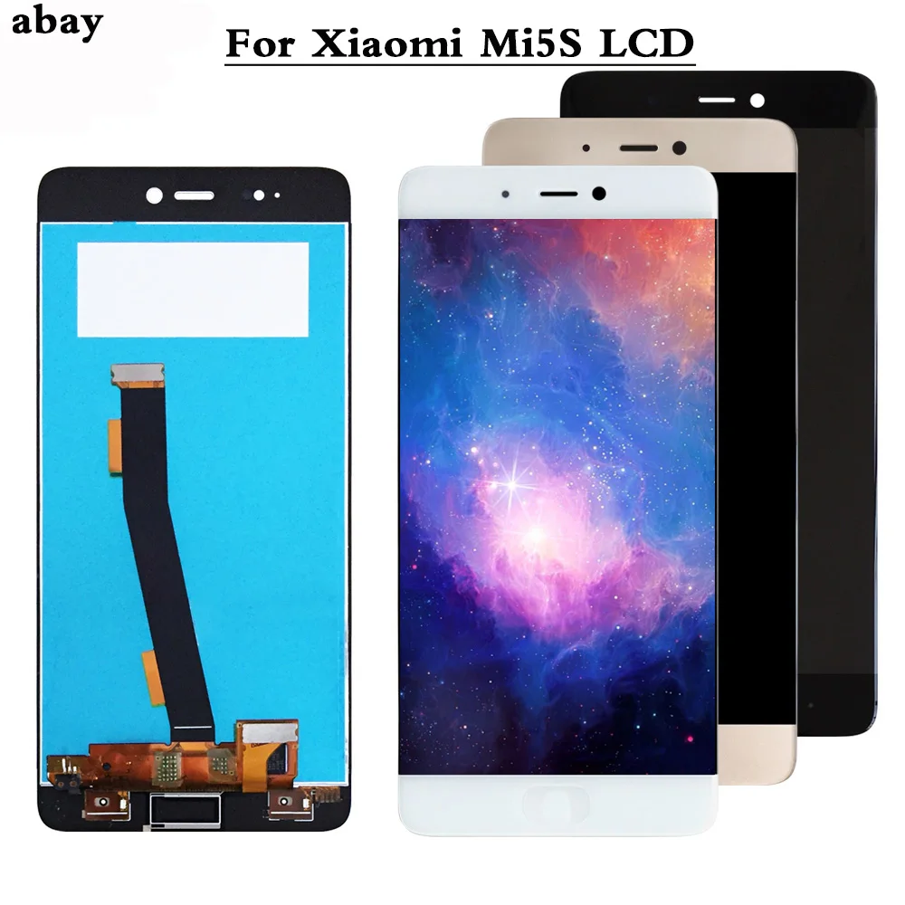 LCD Ekranas Xiaomi Mi5S Lcd Ekrano Pakeitimas LCD Ekranas Jutiklinis Ekranas Xiaomi Mi5S Ekranas išbandyti Telefono Lcd 5.15 colių
