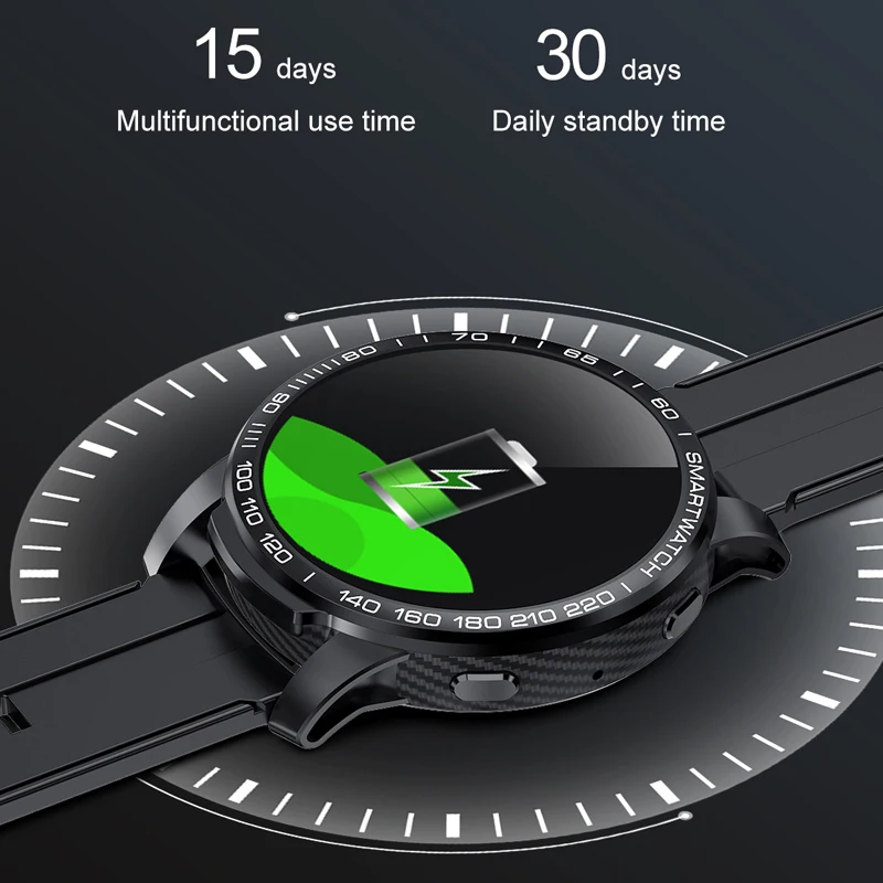 LIGE Smart Watch Telefonas Visiškai Jutiklinį Ekraną Sporto Fitneso Žiūrėti IP68 Vandeniui 