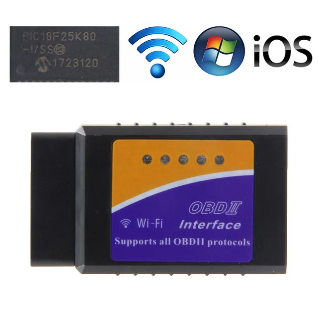 LM327 V1.5 PIC18F25K80 WIFI OBDII OBD2 Diagnostikos Skaitytuvas ELM 327 V1.5 Automobilių Kodas Reader For IOS/Android Įrankis