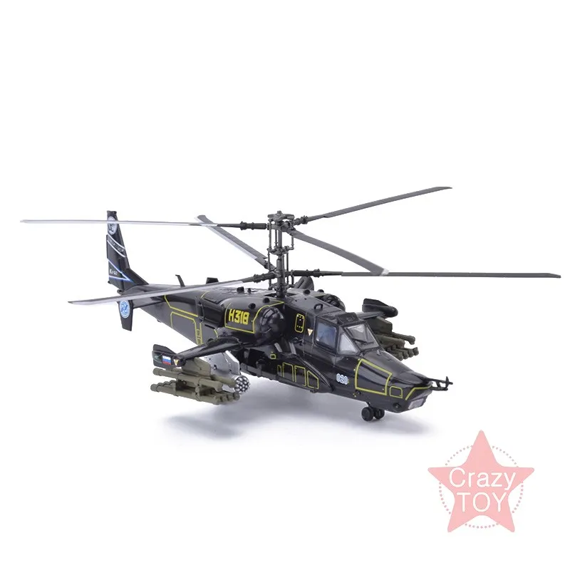Lengva Modelio rusijos karinių Oro Pajėgų KA-50 #318 Vilkolakis Blackshark Sraigtasparnių Modelių 1/72 Mastelis Gatavo Modelio Žaislas, Skirtas Rinkti