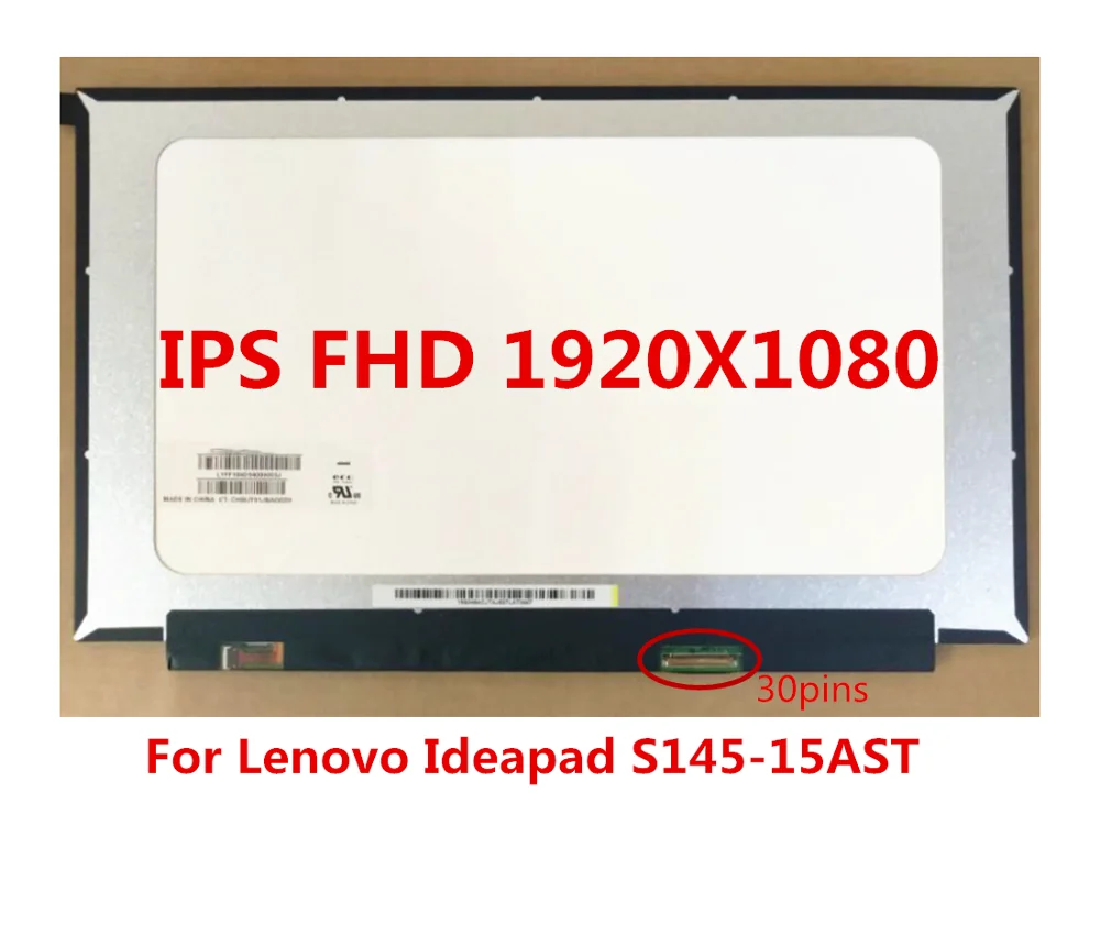 Lenovo Ideapad S145-15AST 81N3 Nešiojamas LCD Ekranas, LED Ekranas, Matrica 15.6