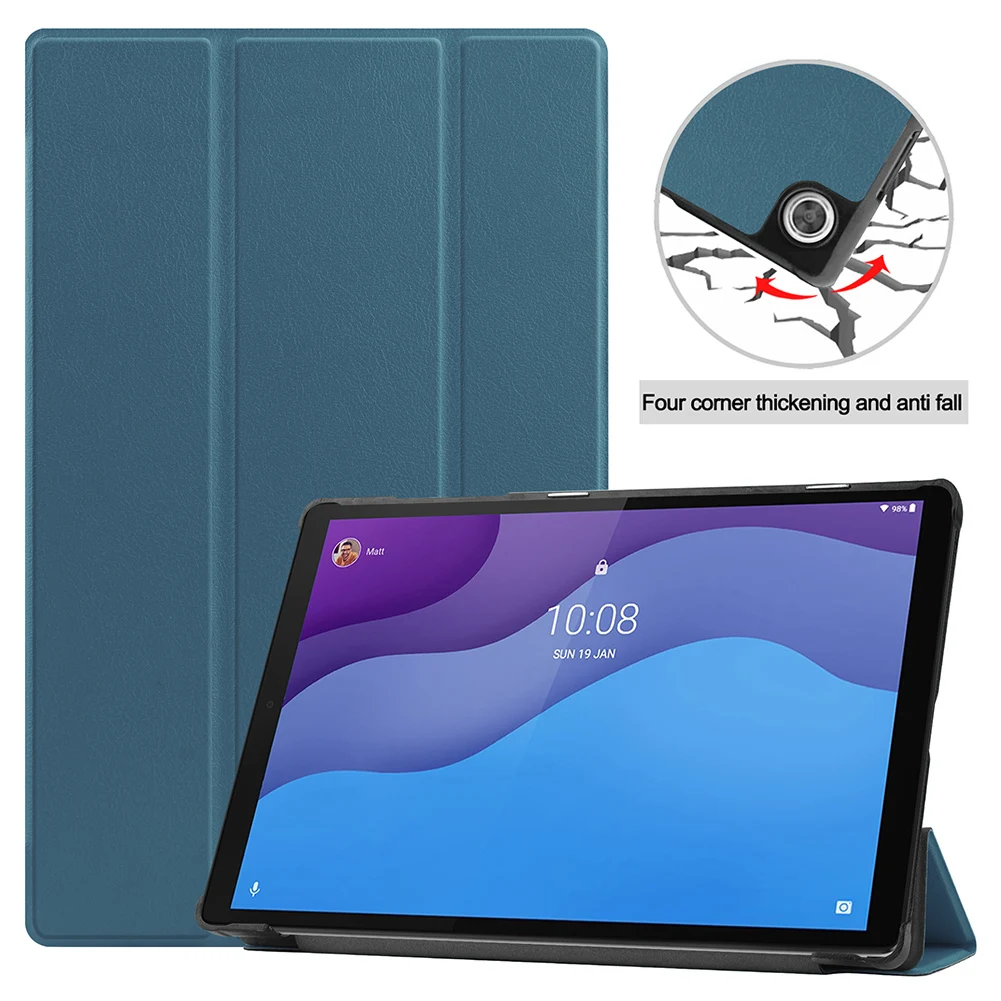 Lenovo Tab M10 HD (2nd Gen) TB-X306F Tablet Apsaugine danga Atveju funda Auto Pabusti/Miego Tablet Atveju Tab M10 10.1