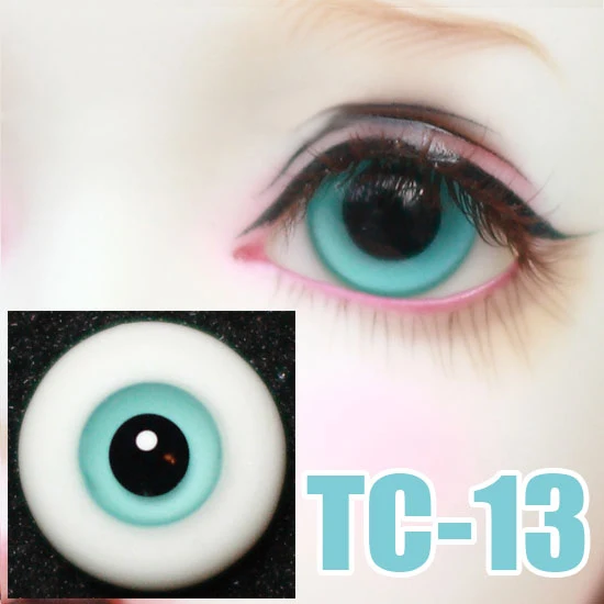 Lėlės akys šviesiai mėlynos akys, juoda mokinių nr. juostelės stiklo akis 1/3 1/4 1/6 BJD SD DD Dėdė lėlės saugos akys priedai TC-13