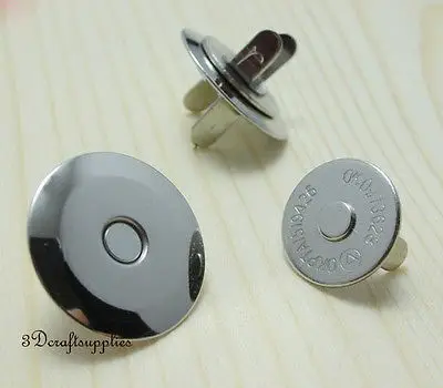 Magnetinio Snaps maišelį mygtuką rankinėje Magnetinio Snaps mygtuką, 20 vnt 20 mm nikelio F3
