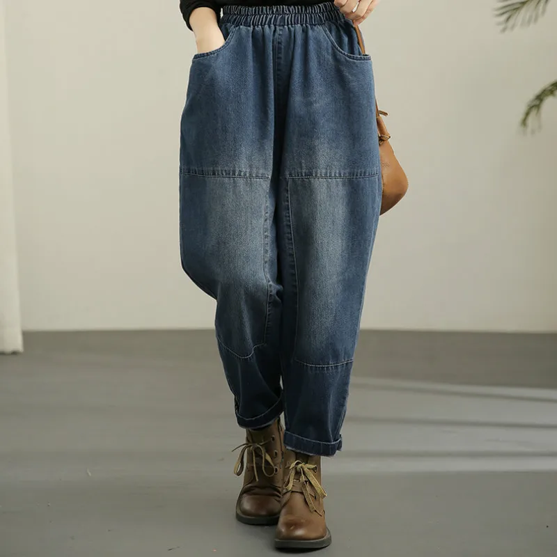 Max LuLu Europos Dizainerio Naujas Mados Pavasario Moterys Balinti Vintage Džinsai Ponios Elastinga Džinsinio Audinio Kelnės Atsitiktinis Pantalons Plius Dydis