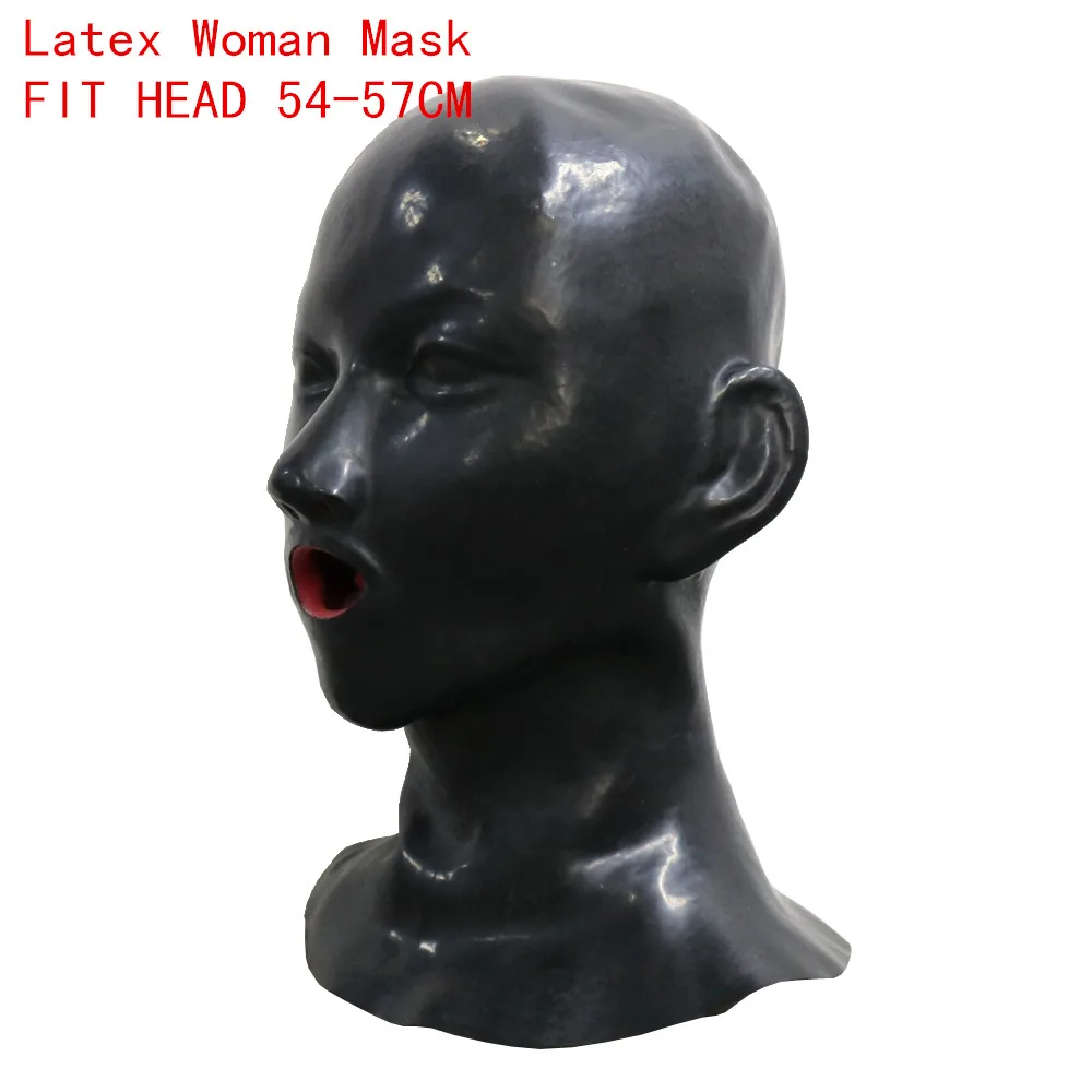 Moteris Latekso Kaukė Gumos Unisex Gaubtą su Raudona burna, Dantys, Lūpos susiduria apvalkalas, liežuvį, nosį vamzdis helloween hood kostiumas kaukė nelaisvėje