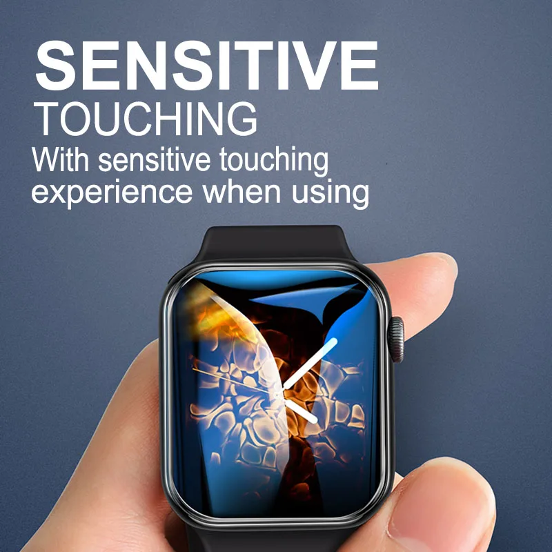 Nano skystis UV Klijai Grūdintas Stiklas Apple Žiūrėti Serija 1 2 3 42 38 Screen Protector iWatch 4 5 6 SE 40 44 MM Apsauginės Plėvelės