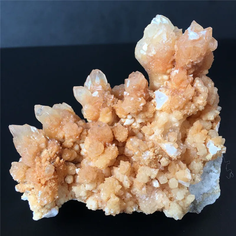 Natūralus geltonasis Agatas Geode Kvarco Kristalų Sankaupos Mineralų Reiki Healing Kristalų Namų Puošybai