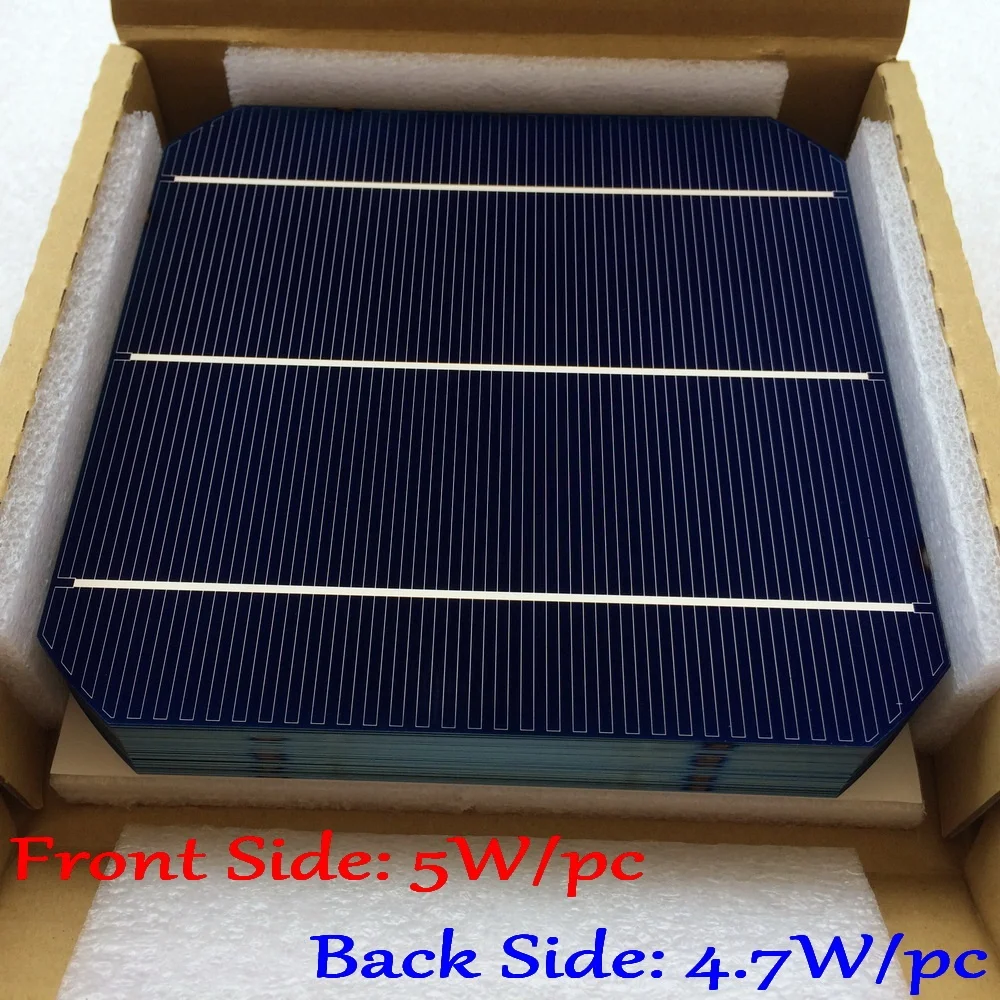 Naujas 50pc 6.45 W/vnt pv mono saulės elementų +50 Metrų Tabuliavimo Tab Wire +5 Metrų PV Juostelės Autobusų Laidą 