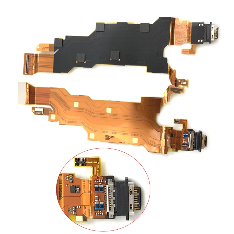 Naujas Sony Xperia XZ2 Dock Connector Micro USB Įkroviklio Įkrovimo lizdas Flex Kabelis Lenta Su Mikrofonu atsarginės Dalys