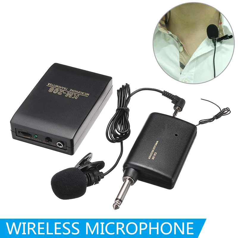 Naujas Wireless FM Mikrofonų Sistema Balso Stiprintuvo Nešiojamų Atvartas Klipą Wireless FM Siųstuvas, Imtuvo