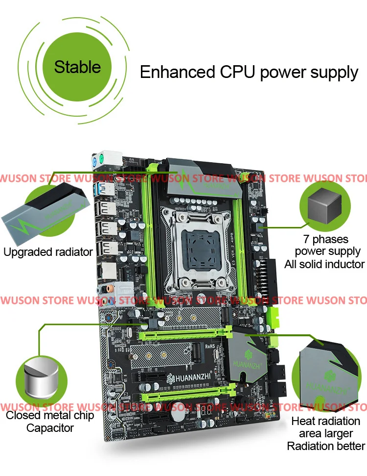 Naujas atvykimo HUANAN X79 motininė plokštė PROCESORIUS operatyvinė atmintis (RAM vaizdo plokštė GTX750Ti 2G DDR5 Xeon E5 2660 SROKK RAM 32G(4*8G) DDR3 RECC visiems išbandyti