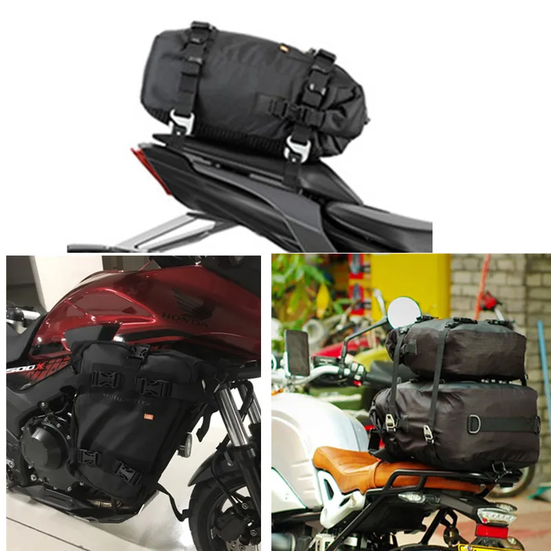 Naujas motociklo balno pagalvių vandeniui moto galinės sėdynės krepšys mochila moto multi-funkcija motociklo kuprinė bolsa moto