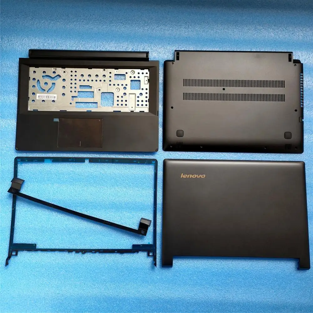 Nauji Originalus Lenovo Flex 2 14 LCD Atgal Byloje+Bezel Atveju+Palmrest didžiąsias + Base Atveju+Atlenkiama viršutine juoda