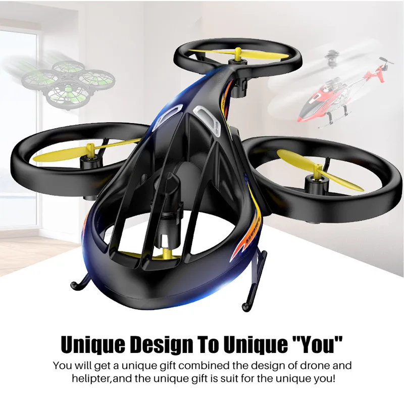 Naujo Dizaino Kūno 2.4 G Nuotolinio Valdymo Akrobatiniai drone 4pcs Motorinių 3D Salto Viena Pagrindinių kilimo Alititude Hold Režimu RC Sraigtasparnis žaislai