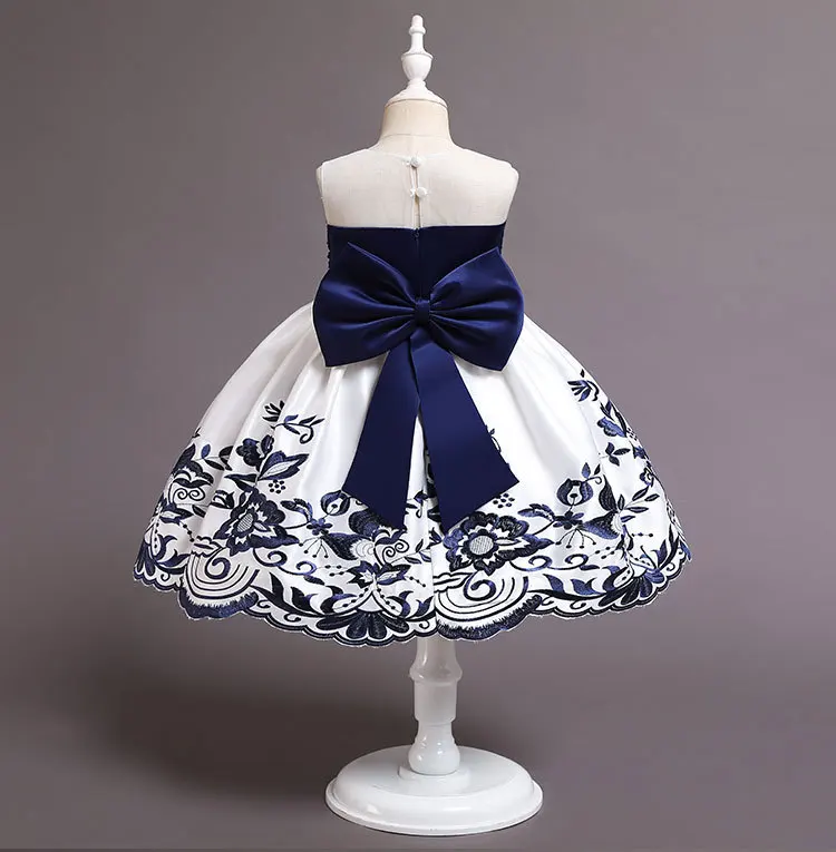 Naujos Merginos Gimtadienio Vakaro Suknelė Vaikų Išsiuvinėti Nėriniai Princesė Suknelės Fortepijono Atlikimo Suknelė 2-10 Metų Amžiaus Mergaičių Drabužiai