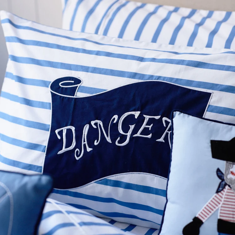 Naujų piratų laivas dizaino patalynės piratų išsiuvinėti antklodė padengti vaikų miegamasis antklode padengti juostele paklode berniukas gimtadienio dovana