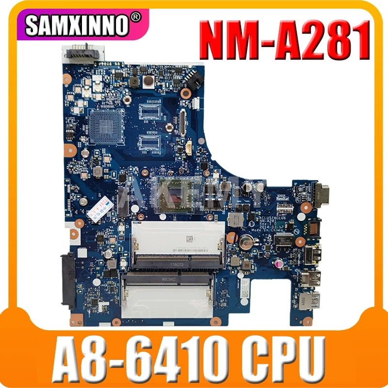 Nemokamas pristatymas Lenovo G50-45 Nešiojamas Plokštė ACLU5/ACLU6 NM-A281 su A8-6410 CPU G50-45 mainboard plokštė Testuotas