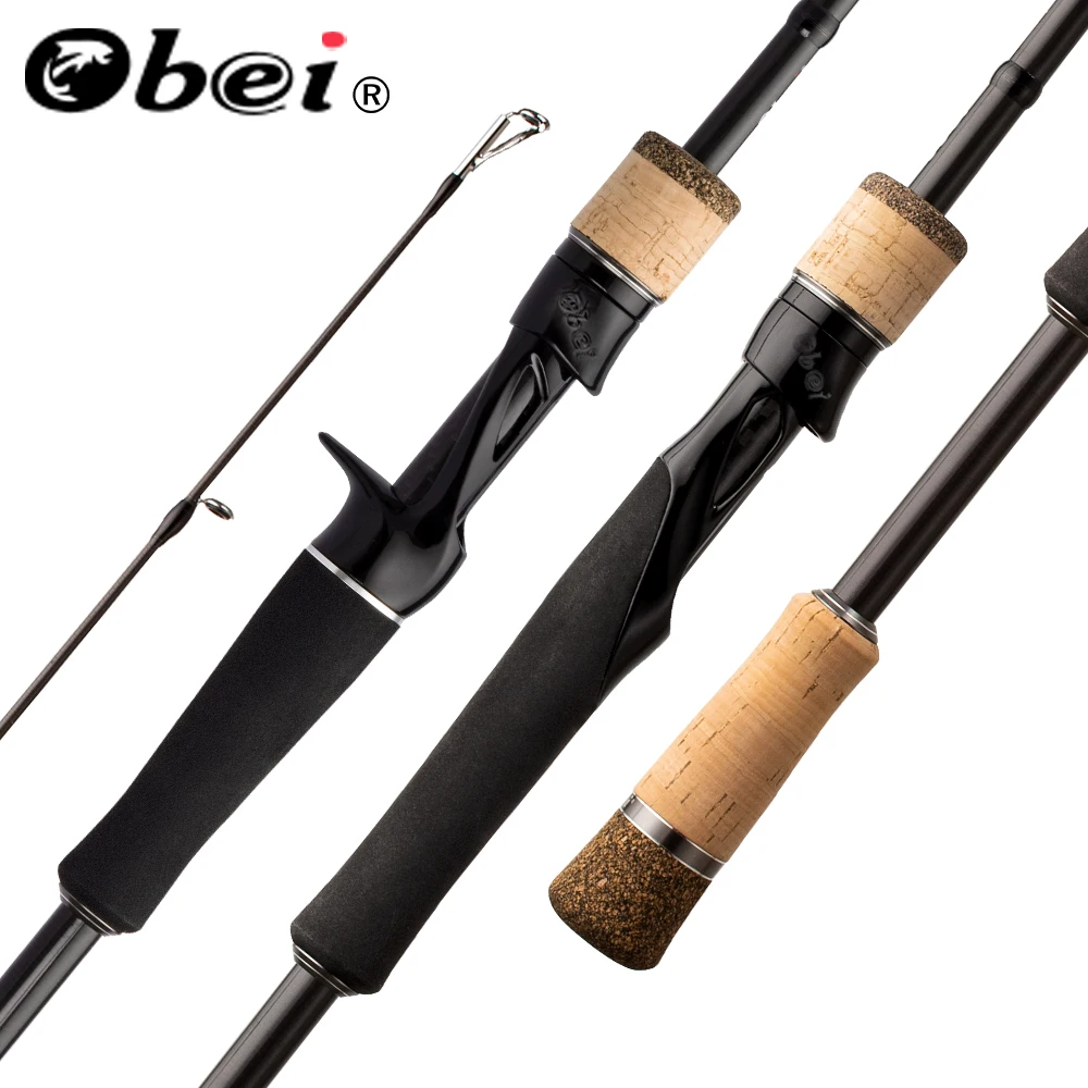 Obei Travelfising Liejimo Verpimo meškere 1.98/2.1/2.4 m Suvilioti Bass Kelionės Lazdele Baitcasting meškere