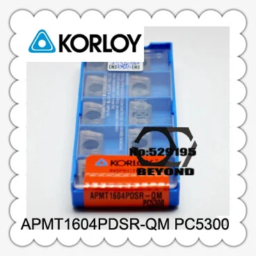 Originalus Korloy Įterpti APMT1604PDSR-QM PC5300 Karbido Įdėklai Tvarkymo Plieno APMT 1604 APMT1604 PDSR Frezavimo Pjovimo Staklės Įrankis
