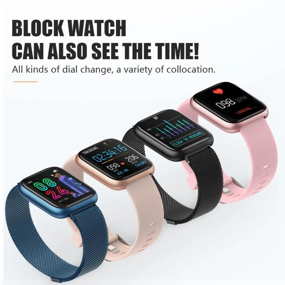 P4 smart žiūrėti full screen touch smart watch širdies ritmo monitorius fitneso vandeniui sporto sekimo apyrankę smart apyrankė