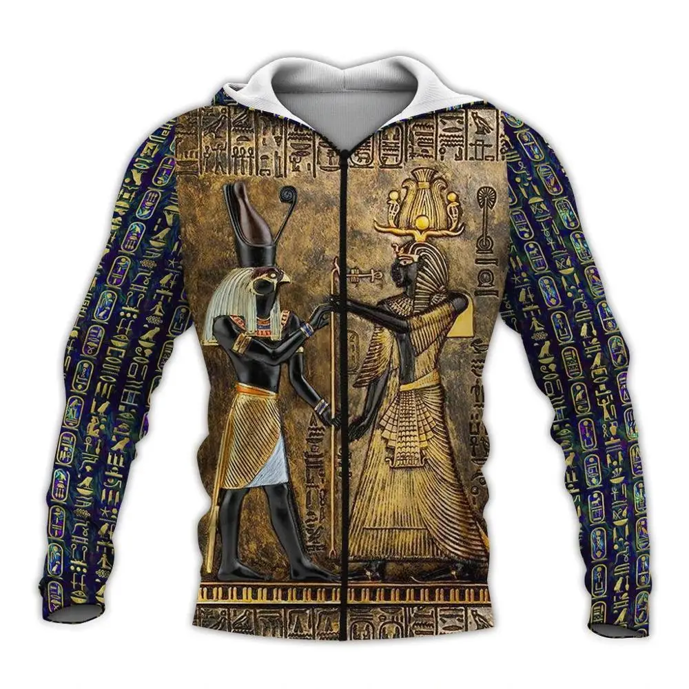 PLstar Kosmosas Paslaptingą šviesą senovės egipto Faraonas totem 3d hoodies/Palaidinukė Žiemą, rudenį, juokinga ilgai selvee streetwear-17
