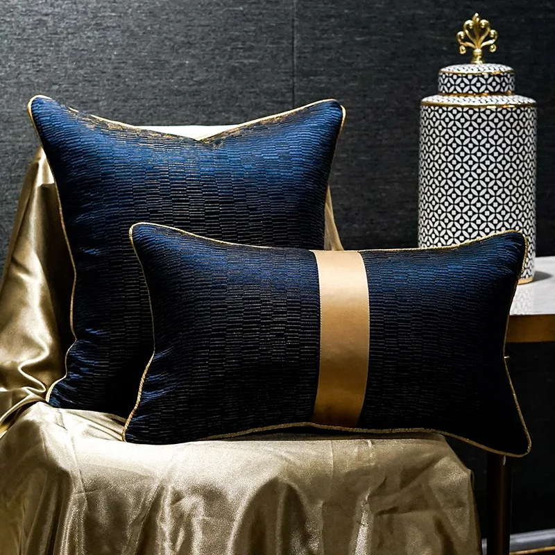 Prabanga Mėlyna aukso dekoratyvinės pagalvėlės automobilių pagalvės, Dekoratyvinės pagalvėlės Paprasta pagalvėlė apima 