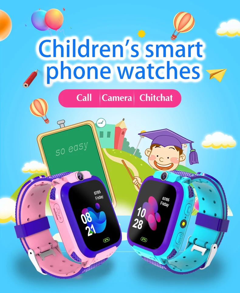 Protingas Telefonas Žiūrėti K12 Vaikams Studentų 1.44 Ne Vandeniui Studentų Colių Dial Smart Žiūrėti Balso Skambučių Pokalbių Smartwatch