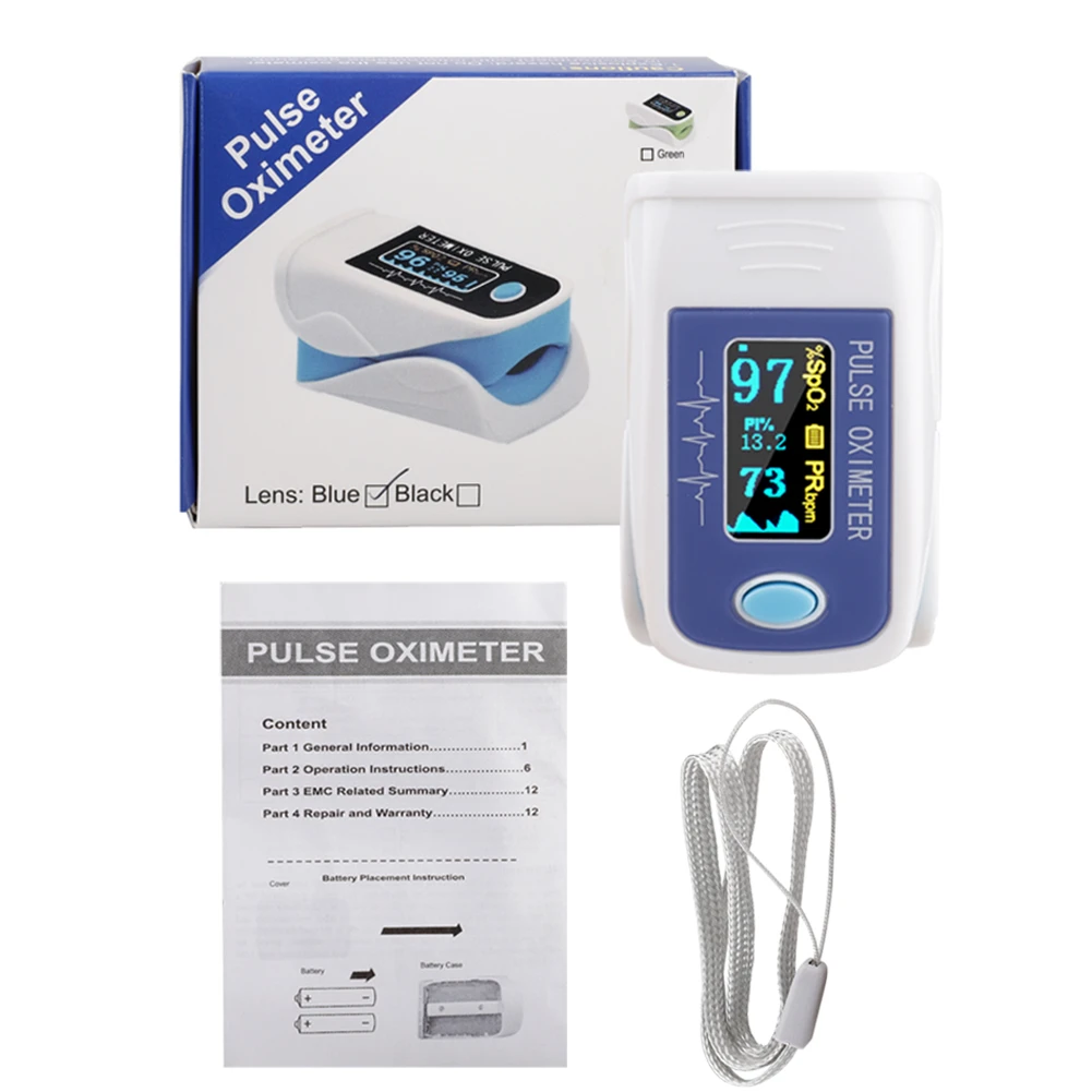 Pulse Oximeter Piršto Skaitmeninį Piršto Pulse Oximeter OLED Ekranas Kraujo Deguonies Jutiklis Soties SpO2 Matavimo Stebėti