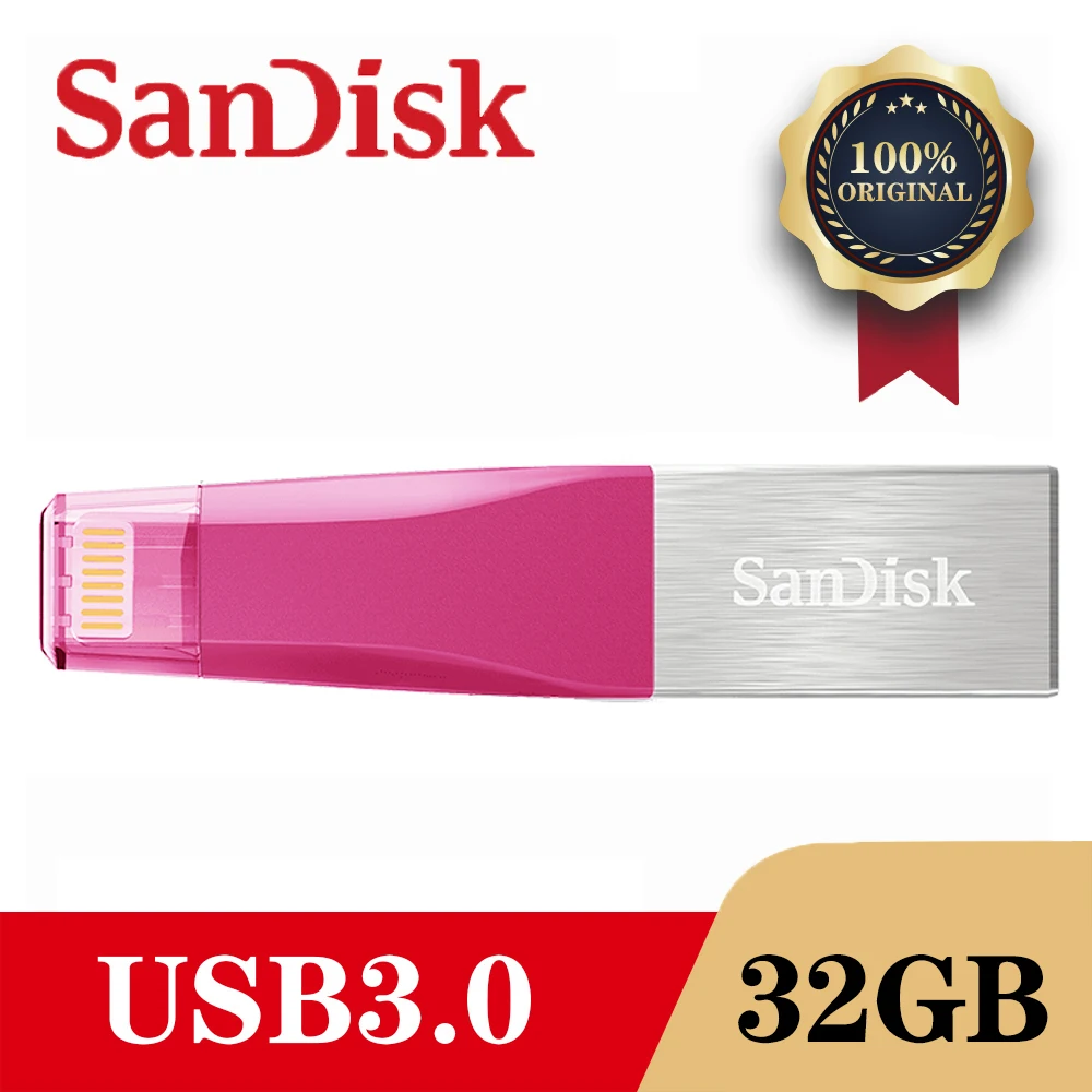 SanDisk X40N OTG USB 3.0 Flash Drive, Diskas 128GB 64GB 32GB 16GB Pen Ratai Pendrive Memory Stick 