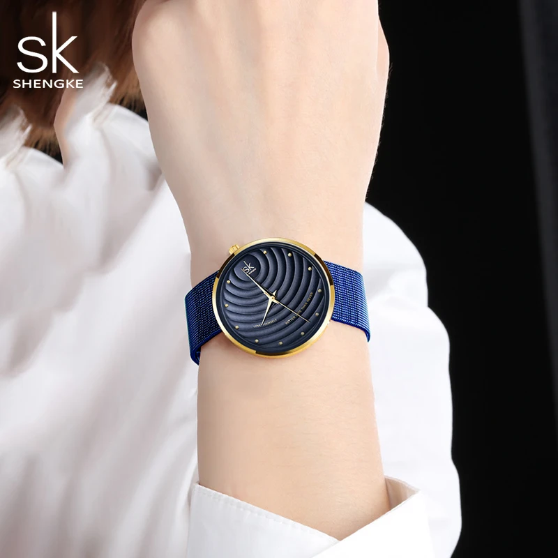 Shengke 2020 naujas prabangus apyrankės, laikrodžiai moterų shell 32 mm dial Japonų kvarco judėjimas, 3 ATM įrodymas dwaterproof vandens