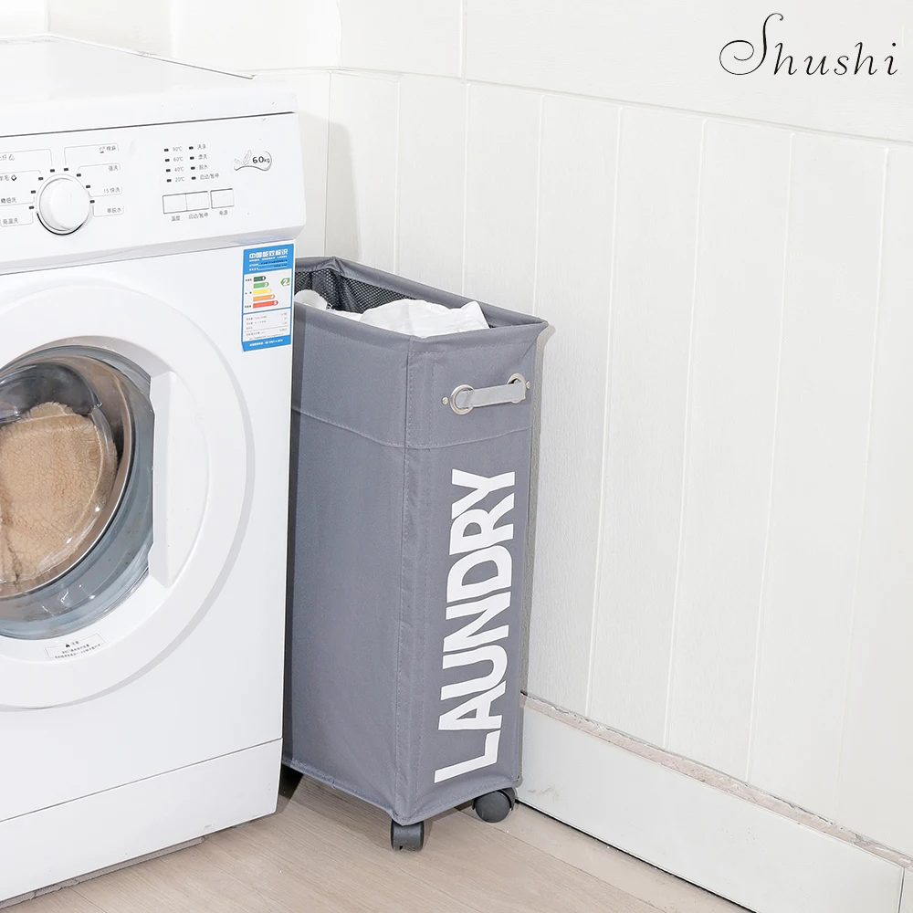 Shushi slim išardomi skalbimo krepšelį krepšelio žaislų, knygų įvairenybės saugojimo kibiras namų mažoje erdvėje naudojama purvinas audinio skalbimo trukdo