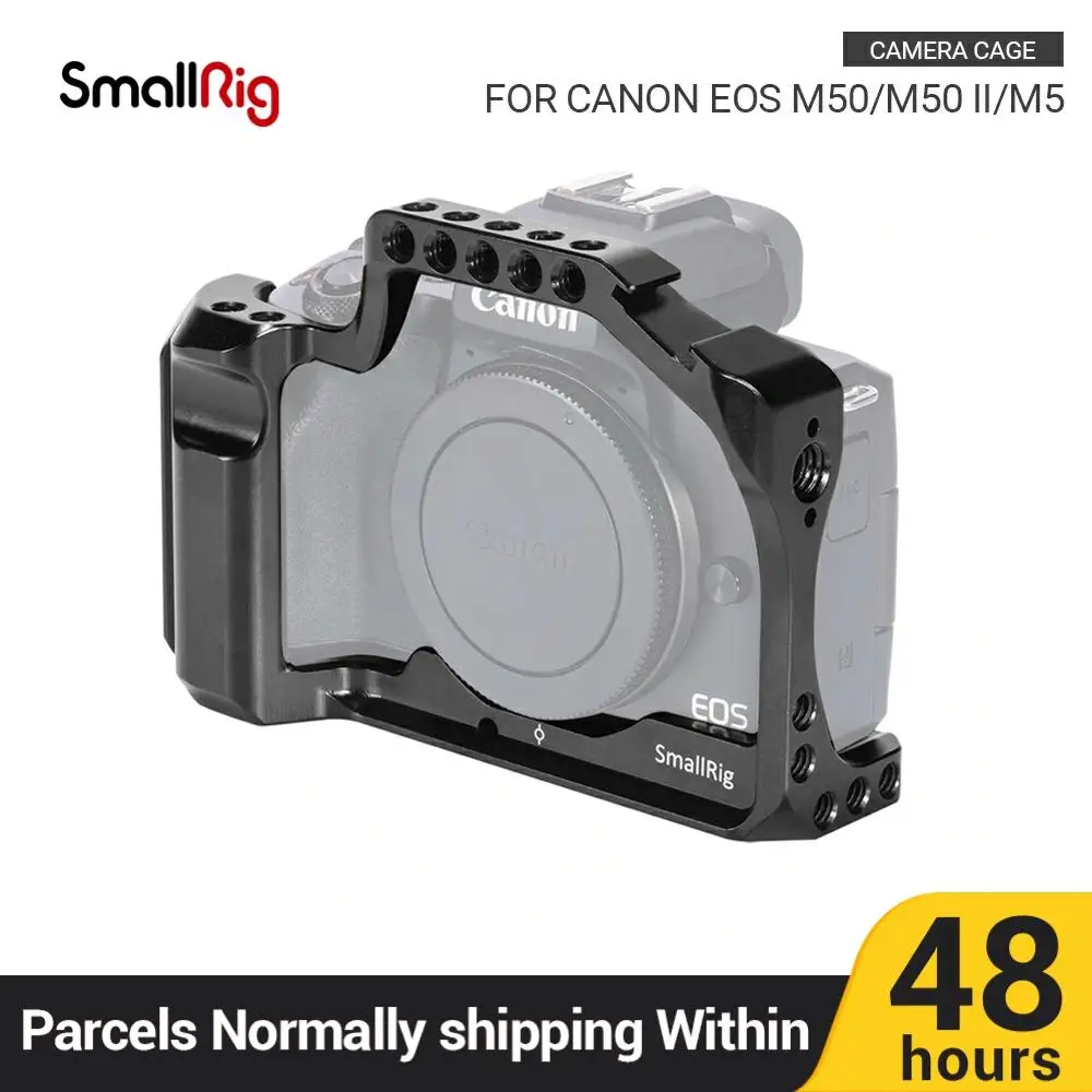 SmallRig Kamera Narve Canon EOS M50 ir M5 Su Minkšta Rankena Rankena Vlogging Stebėti Mikrofoną Pridėti 2168