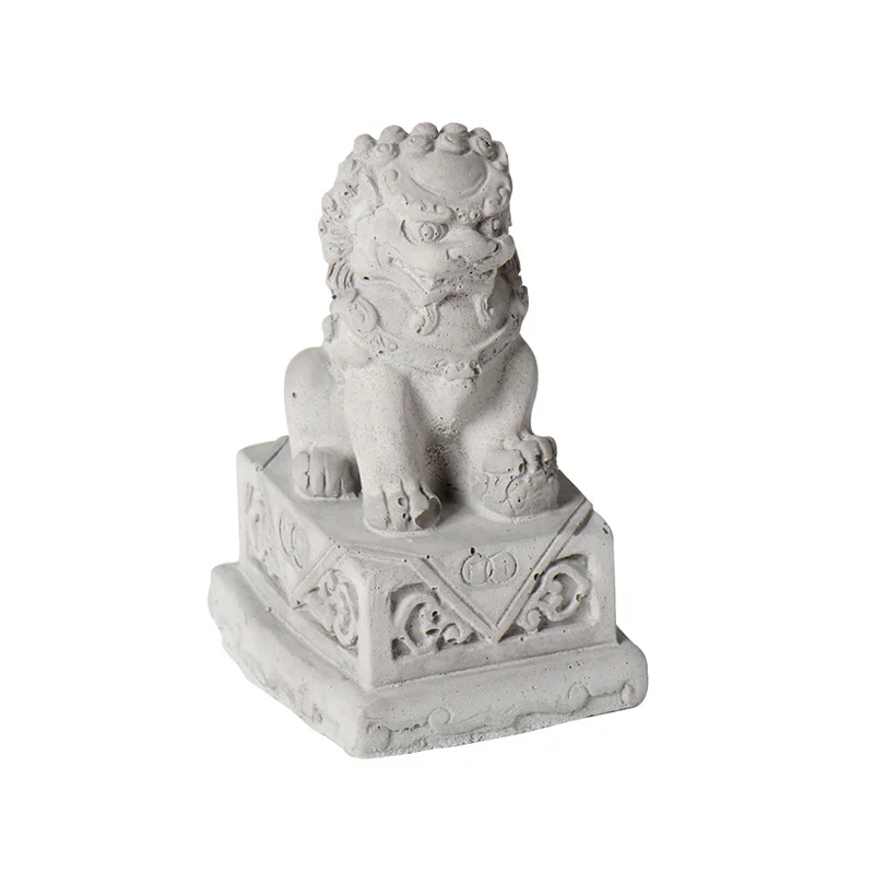 Statula Liūtas Betono Klojiniai Kinų Stiliaus Stalas Amatų Dekoratyvinis Įrankis
