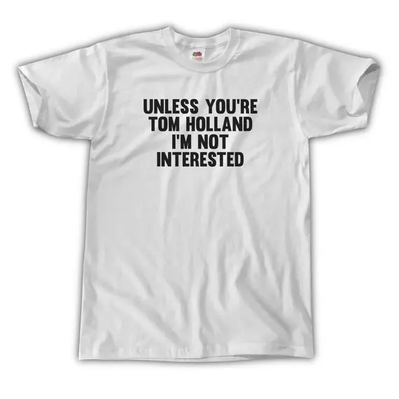 Sugarbaby Nebent esate Tom Holland aš Ne Domina, T-Marškinėliai, Unisex Mados Tumblr marškinėliai trumpomis Rankovėmis Atsitiktinis Viršūnes Lašas laivas