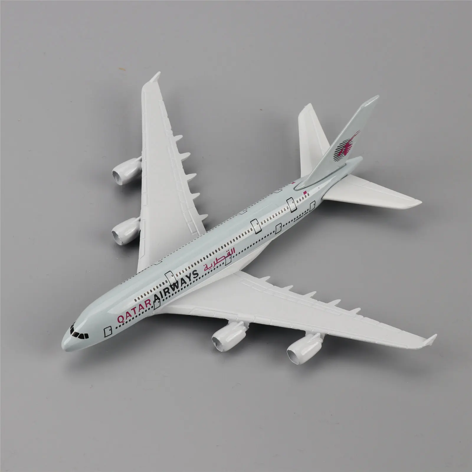 TAIHONGYU 16cm Airbus A380 Kvėpavimo takų Kataras Lėktuvo Modelis w/Budėjimo Kolekcijos Metalo Diecast Žaislai, Dovanos Vaikams Kolekcijos Ekranas