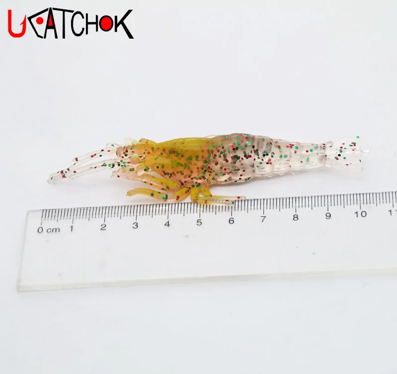 UCOK 10vnt/daug 9cm/6g minkštas krevečių dirbtinis masalas modeliavimas krevetes vabzdžių suvilioti itin tikroviškos soft padirbti krevečių žvejybos reikmenys