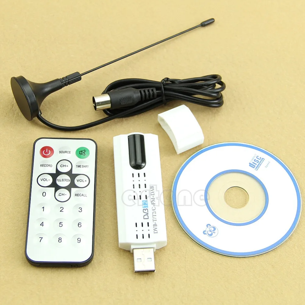 USB Dongle DVB-T2 / DVB-T / DVB-C + FM + DAB Skaitmeninis HDTV Stick Imtuvas Imtuvas