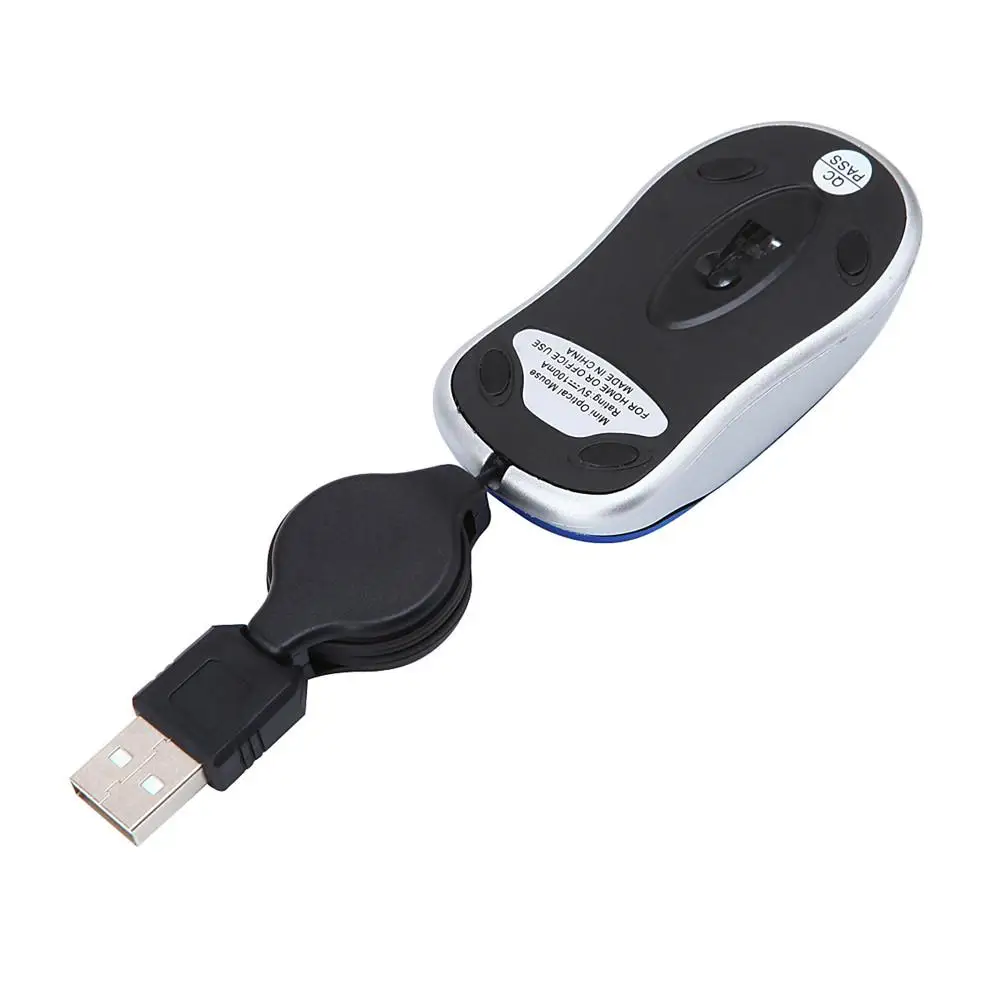 USB Laidinė Pelė Kūrybos 100 DPI Ištraukiama USB Kabelis Ergonomika Nemokamai Ratai Office Žaidimų Pelė, Windows 98, 2000, XP, Vista